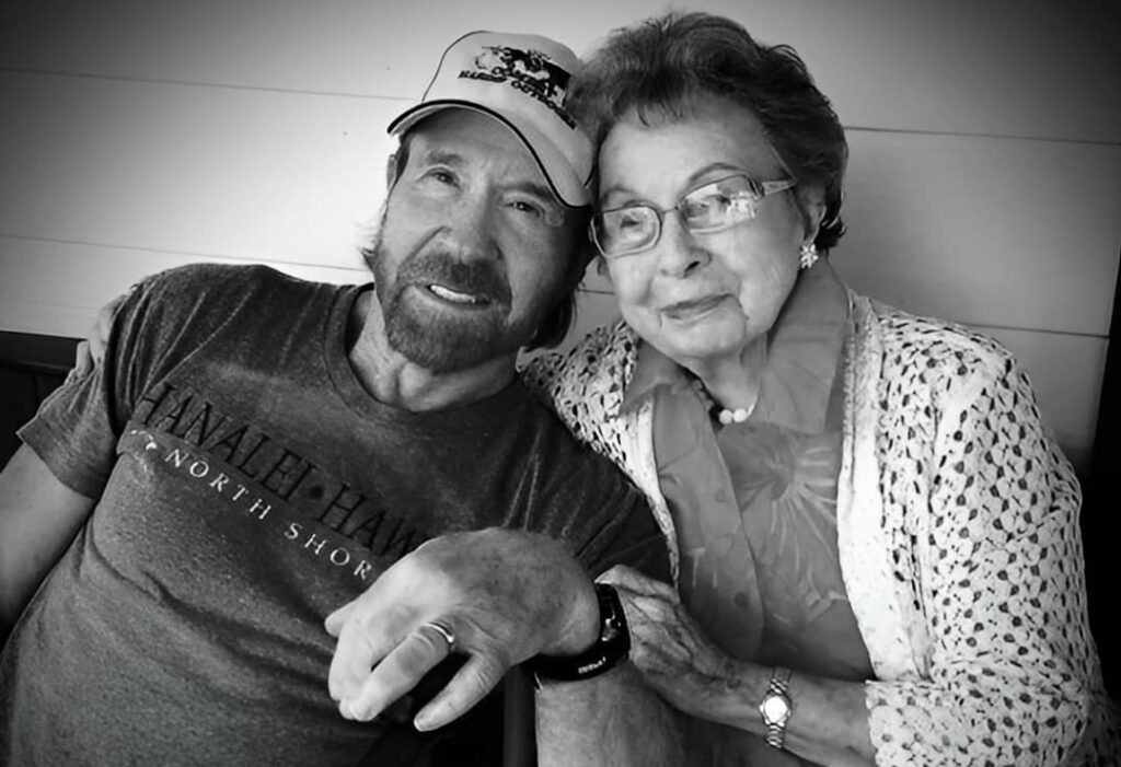 CHUCK NORRIS’ MOTHER, WILMA, PASSED AWAY WEDNESDAY MORNING.