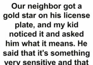 The meaning behind a gold star license plate