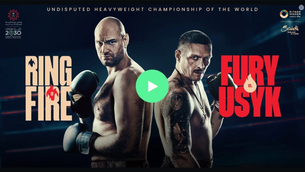 Usyk vs Fury Live | Ring of Fire Tyson Fury vs Oleksandr Usyk Live Full Fight