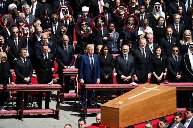 World leaders slammed after people spotted ‘disrespectful’ act during Pope Francis’ funeral