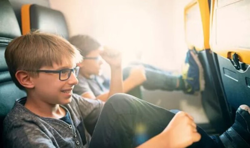 Bratty Kid Kicks Their Airplane Seat So He Teaches His Family A Lesson