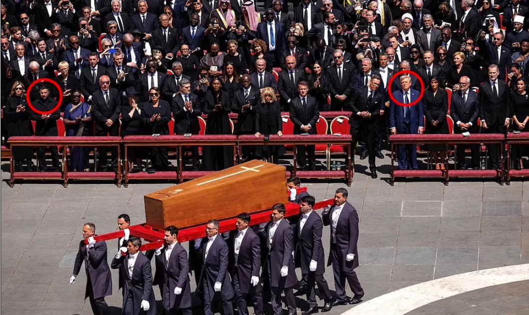 The politics of Pope Francis’ funeral seating plan revealed: How Donald Trump DID get in the front row after all – while Prince William and Keir Starmer are relegated further back