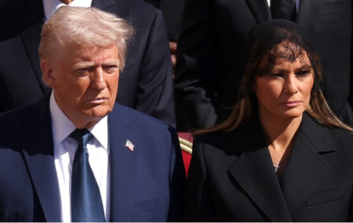 Why Donald Trump broke Vatican rules and wore blue suit to pope’s funeral