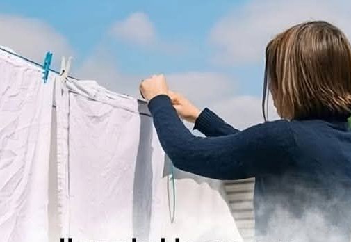 Why is it not recommended to hang out the clothes outside?