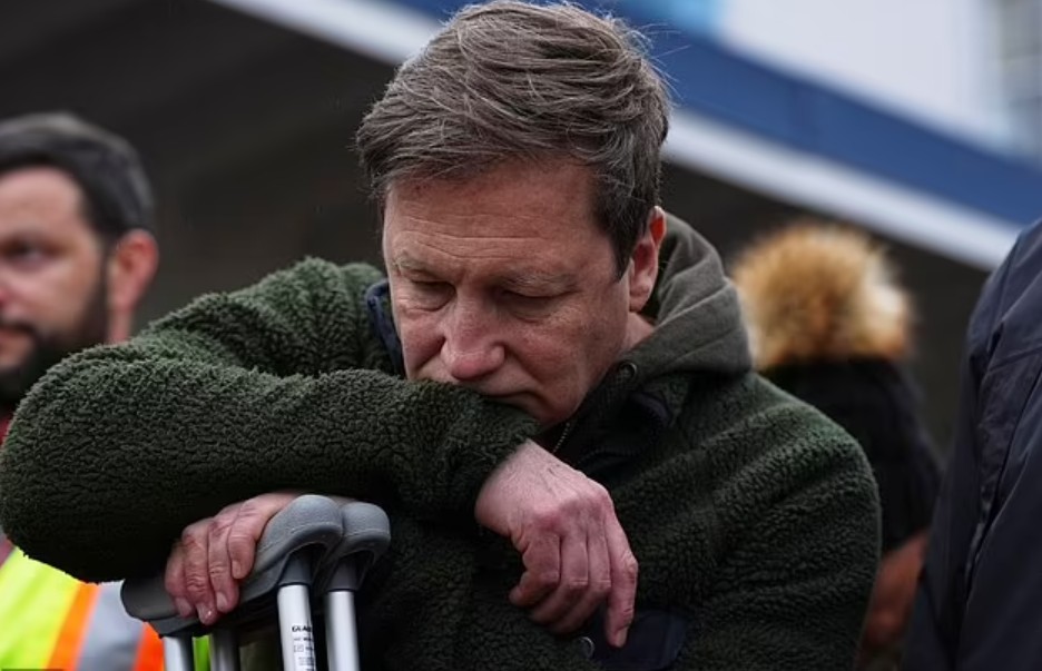 Hallmark star chokes back tears after wife killed and young child injured in horrifying attack