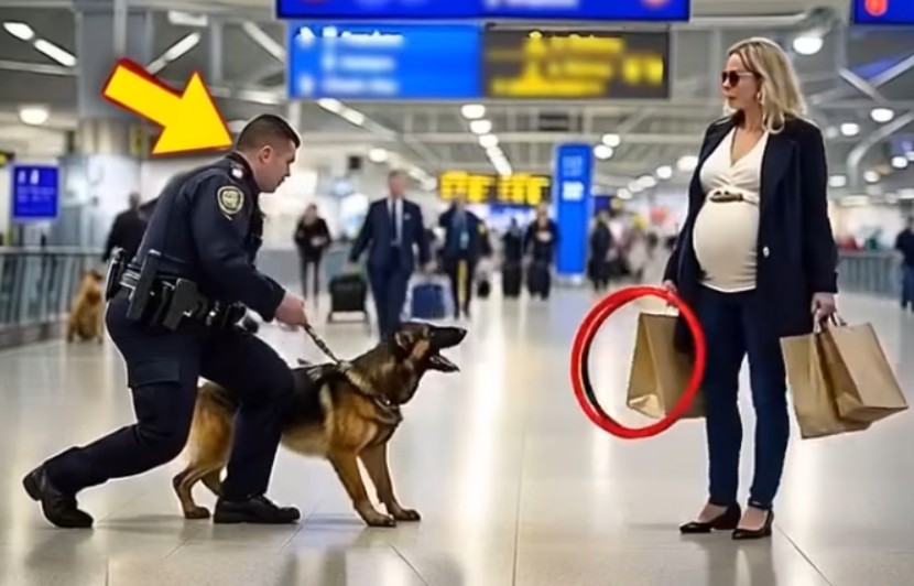Dog barks desperately at pregnant woman. By the time the police found out the truth, it was already too late