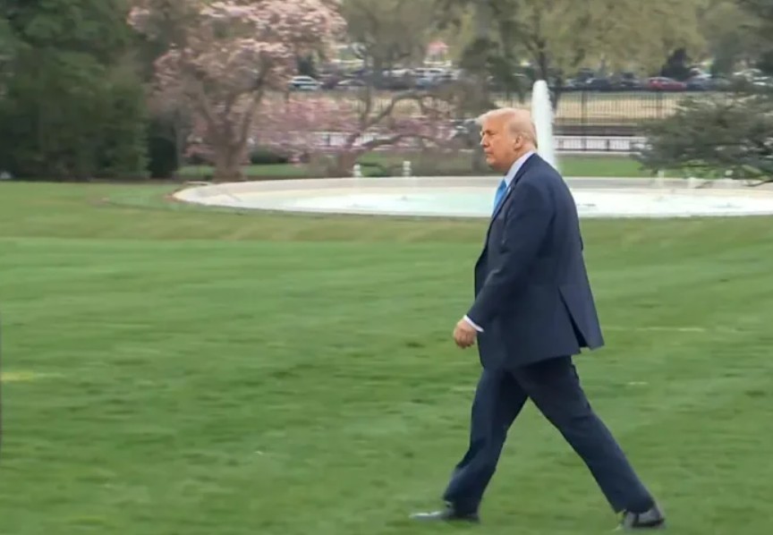 Photo Of Trump Walking Toward Marine One Turns Heads After People Spot Small Detail