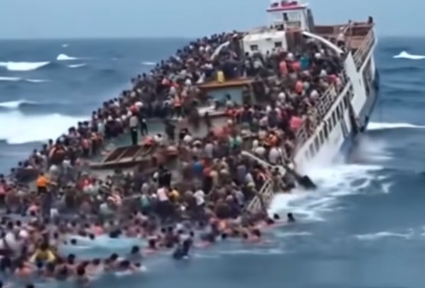 The middle of the ocean!