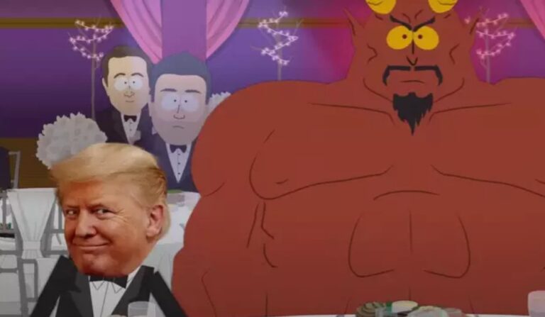 South Park has hit out at Homeland Security amid its ongoing feud with Donald Trump.  Last month the popular animation premiered its 27th season with an explosive episode featuring the president.  In the episode in question there was a scene with the president sat in bed next to Satan. But before getting into bed with the devil himself, Trump undresses and reveals a tiny penis.  Even South Park fans were floored by the bit and branded it as ‘the ballsiest thing they’ve ever done’.  The White House wasted no time in reacting to the controversial episode — and it’s safe to say that they were far from impressed.  White House spokesperson Taylor Rogers shared with Rolling Stone: “The Left’s hypocrisy truly has no end – for years they have come after South Park for what they labeled as ‘offensive’ content, but suddenly they are praising the show.”  Rogers went on: “Just like the creators of South Park, the Left has no authentic or original content, which is why their popularity continues to hit record lows. This show hasn’t been relevant for over 20 years and is hanging on by a thread with uninspired ideas in a desperate attempt for attention.”  Yikes.  But in an apparent U-turn from the administration, Homeland Security used an image of a South Park scene to encourage people to join US Immigration and Customs Enforcement (ICE).  In the photo is a group of apparent ICE agents in a car wearing sun glasses and face coverings. Homeland Security penned beside it on Twitter: “JOIN.ICE.GOV.”  Within a few hours of sharing the tweet South Park shared its reaction.  Resharing the tweet and referring to Rogers’ damning statement about the show, South Park penned: “Wait, so we ARE relevant?”  It then added a NSFW hashtag of #eatabagofdicks.  Posted on August 5, the tweet has been viewed over 10,000,000 times and 2,600 people have commented.  One person said: “I’ll be honest, I really don’t care for the show but satire is extremely important and y’all are good at it. Plus, anyone that can’t laugh at themselves needs to reevaluate life.”  “Can’t wait to see how this works its way into an episode,” said another.  A third commented: “You ARE the only cartoon that matters.”  “I have always loved u guys but now i love u even more,” a different South Park fan said.  The latest South Park episode airs tonight (August 6) on Comedy Central.