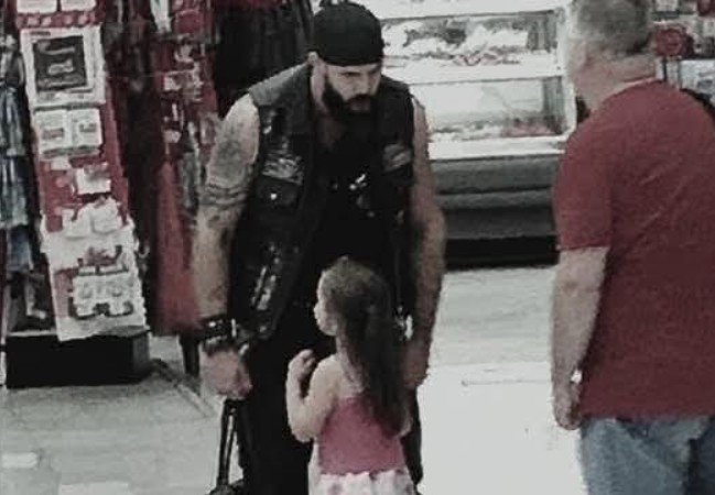 Mute Girl Ran To Scary Biker At Walmart Because She Knew His Secret