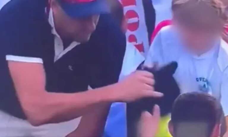 CEO speaks out for the first time after being caught live on TV doing controversial act to child
