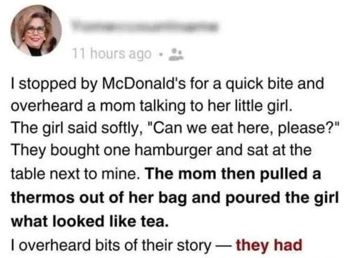 A Happy Meal and a Heart Full of Sorrow