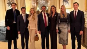 Glaring detail in family photo of Trump’s kids that is distracting everyone