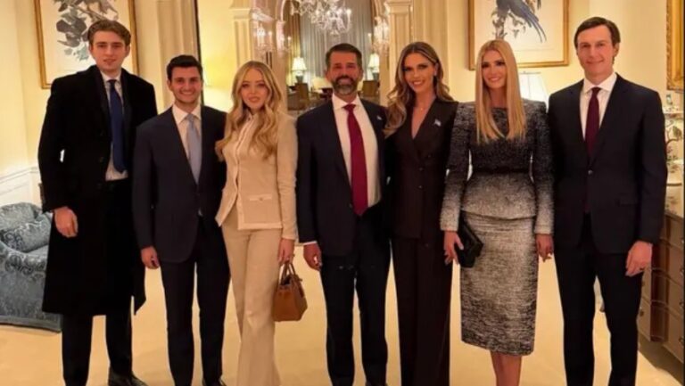 Glaring detail in family photo of Trump’s kids that is distracting everyone