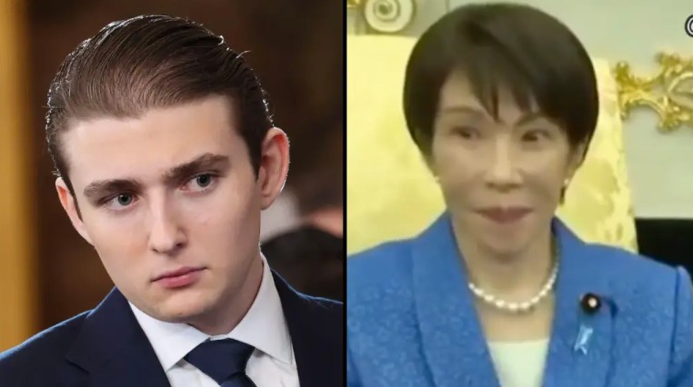Japan PM Makes Bold Two-Word Comment About Barron In Front Of Donald Trump