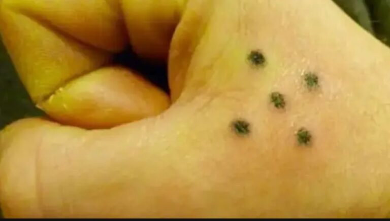 Dark meaning behind five dot tattoo if you ever see it on person’s hand