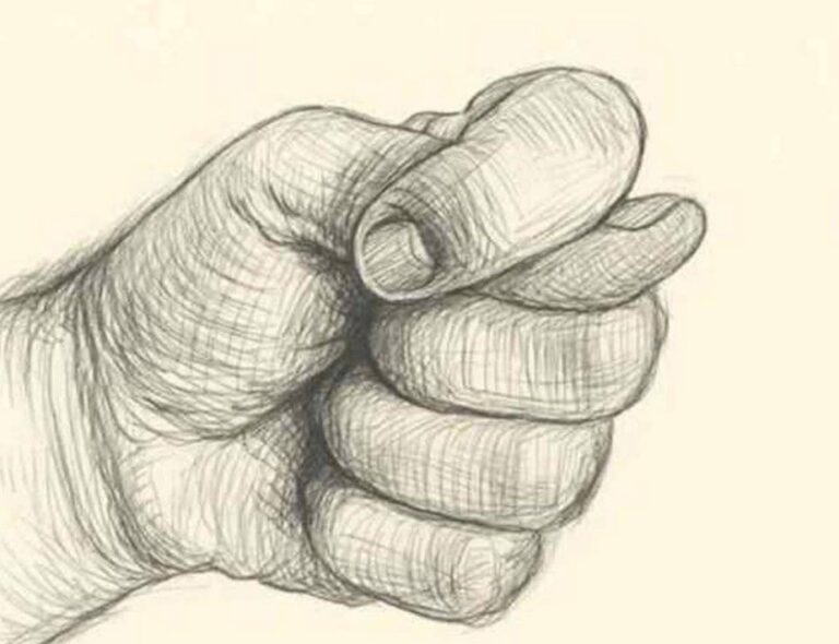 What does this gesture mean, where the thumb is trapped between the fingers?