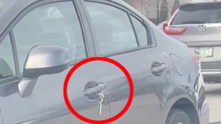 I came back to my car after shopping today and found a piece of wire wrapped around my door handle. It honestly scared me. Does anyone know what this could mean?