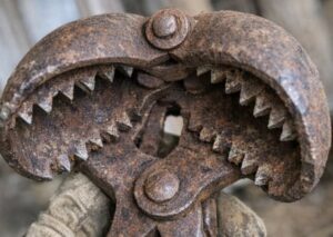 Found in a Barn Cleanup: A Heavy Iron Tool With Jagged Teeth