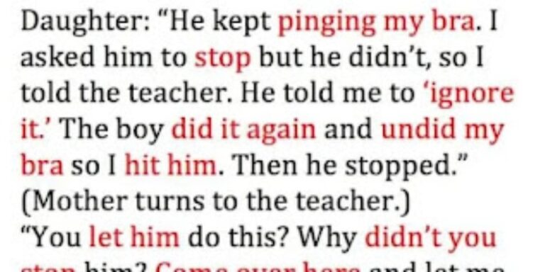 STORY: A Boy At School Snapped Her Bra. What She Did Next Is Gold.