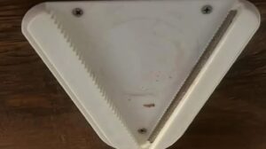 “What is this? It’s under the kitchen cabinet of the new home.”