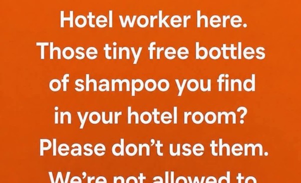 Think Twice Before Using Those Tiny Shampoo Bottles