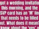 What Does the M Mean on an RSVP Card?
